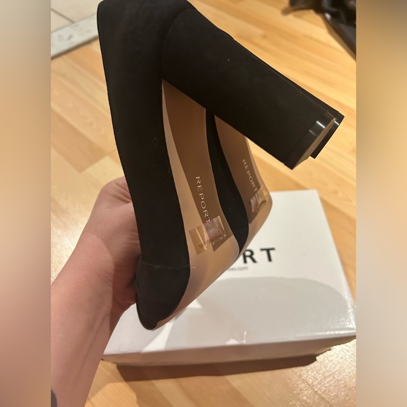REPORT BLACK PUMPS-BRAND NEW IN BOX AND PACKAGING HIGH HEEL SHOE NEVER WORN - Picture 7 of 7